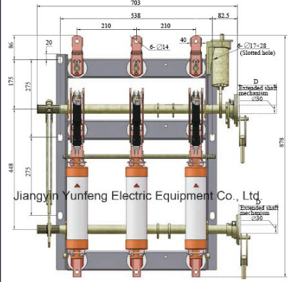 Yfn5-12r-Power Supply Indoor Type High-Voltage Load Switchgear with Fuse Combination Unit