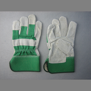Cow Split Leather Full Palm Working Glove-3056.04