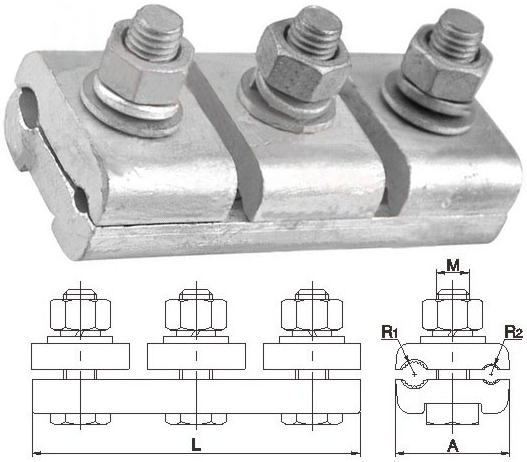 Jb Type Conductor Diameter Variation Parallel Groove Clamp