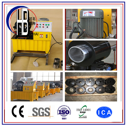 China Factory Professional Manufacture 1/4''~2'' Hydraulic Hose Swaging Machine!