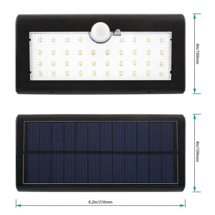 Solar Powered Motion Sensor Light with 38 LED Solar Lights, Wireless Waterproof LED Security Lights with 3 Modes for Garden, Outdoor, Fence, Yard, Outside Wall