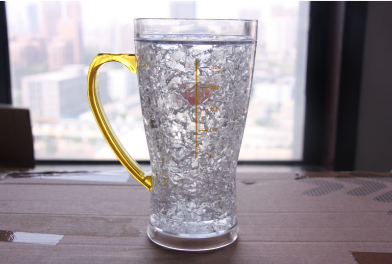 Double Wall Frosty Mug Frozen Ice Beer Mug for Promotional Gifts (HA09070-4)