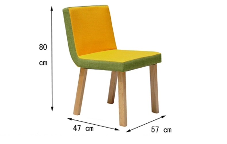 Colorful Fabric Wooden Dining Chairs with New Design