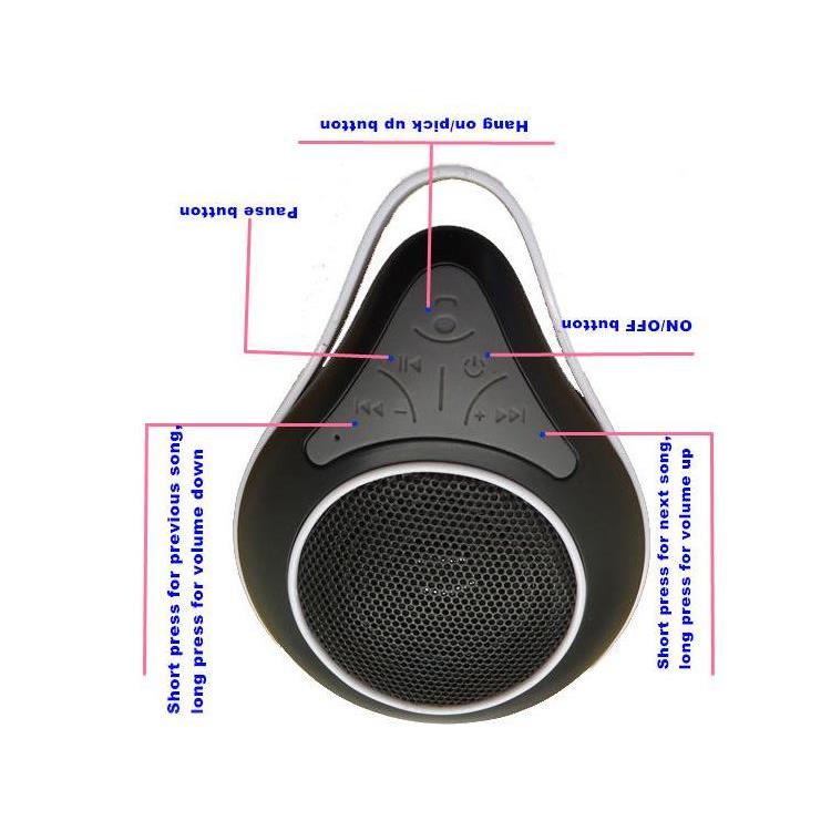 Portable Waterproof Wireless Bluetooth Speaker for Outdoor