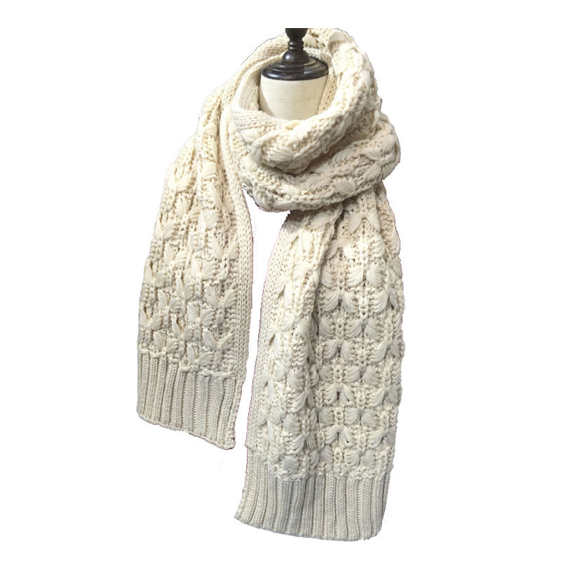 Womens Mens Heavy Cable Slouch Unisex Knitted Long Thick Winter Scarf (SK148)