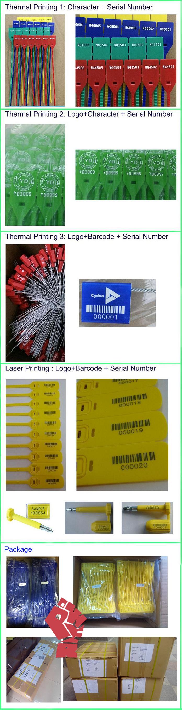 High Security Seal (JY550-TS) , Pull Tight Heavy Duty Seals with Write Panel