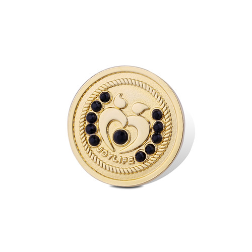 Gold Organizational Badge, Round Lapel Pin (GZHY-LP-019)