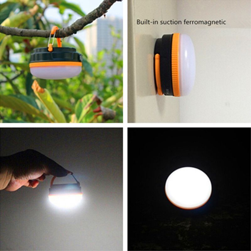 Mini LED Tent Lamp Magnetic Base Alkaline Battery