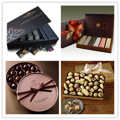 Creative Chocolate Box / Chocolate Bag with Tray and Ribbon