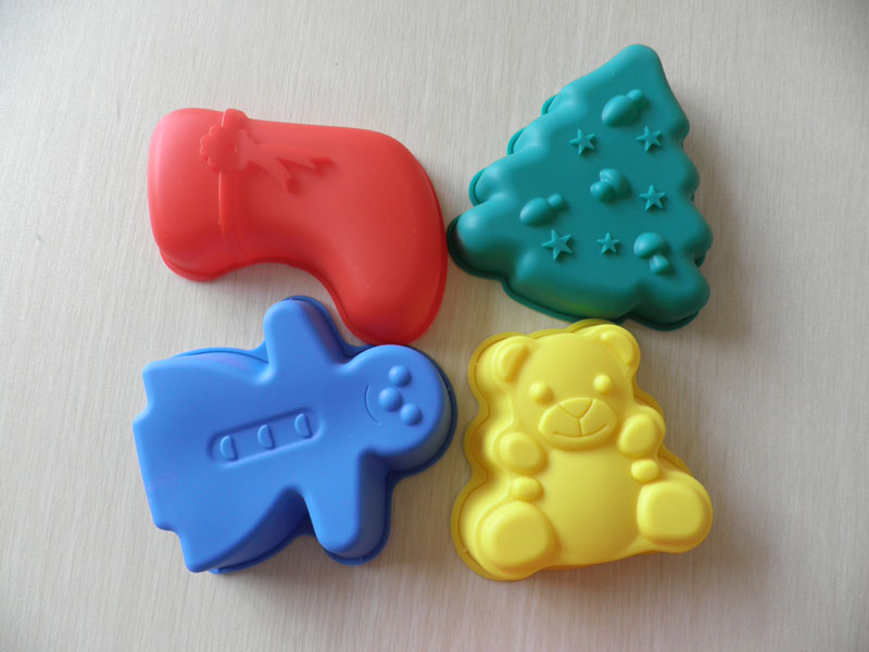 Atoxic Harmless Multi Color Silicone Rubber Baking Cake Mould