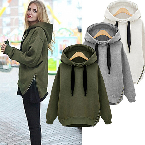 Autumn Winter Women Casual Jacket Thick Warm Pullover Hoodies