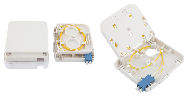 FTTH 1 Ports Optical Micro Termination Box for Sc Adapters