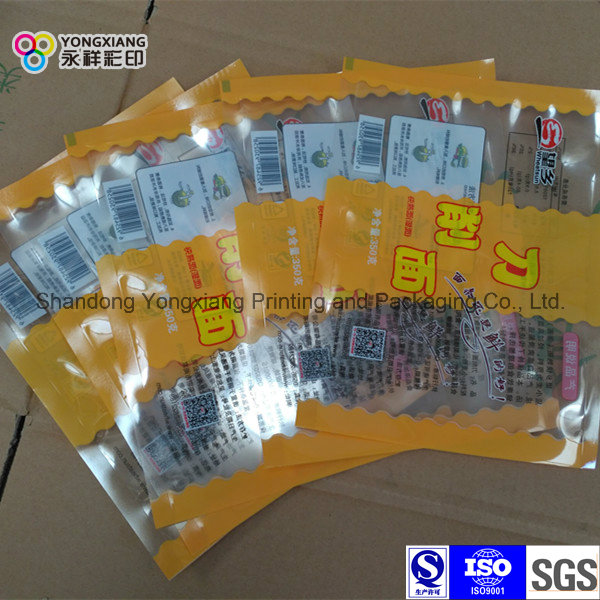 3-Side Sealing Fresh Noodle Plastic Packaging Laminated BOPP Bag