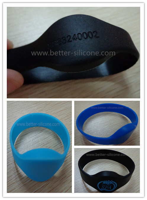 Fashion RFID Rubber Silicone Wristband for Ad Activity