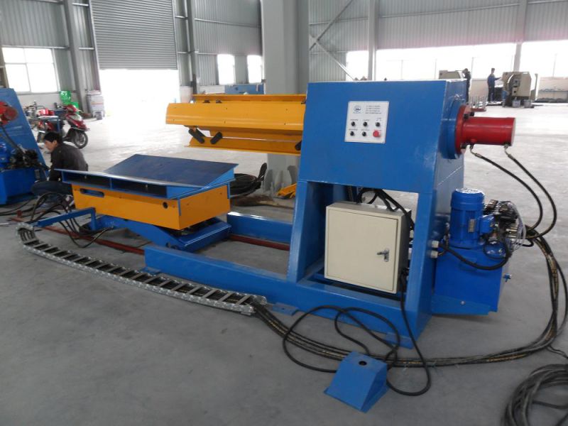 10 Tons High-Speed Automatic Hydraulic Decoiler with Coil Car & Press Arm