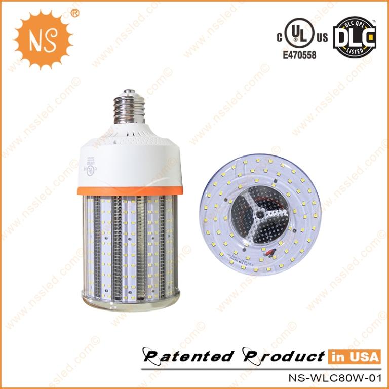 UL Dlc IP64 150lm/W 6000k E39 Mogul Base 80W LED COB Lamps