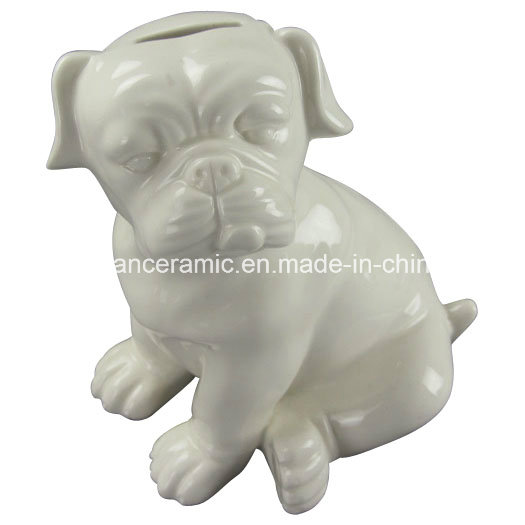 Animal Shaped Porcelain Craft, Ceramic Dog Piggy Bank