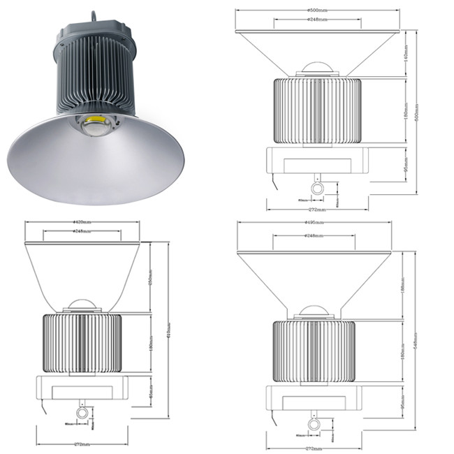 Bridgelux LED Chip Meanwell LED Driver IP65 Industrial LED High Bay Light (CE-HB-150)