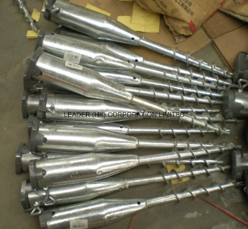 Hot Dipped/Electro Galvanized, Epoxy Coated Steel Clamps, Ground Anchor