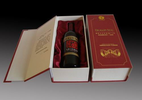 Top Grade Paper Wine Packaging/PU Paper Cardboard Wine Packaging (MX-092)