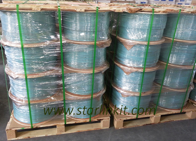 Data Center 10g 600MHz CAT6A Shielded STP LAN Cable Green