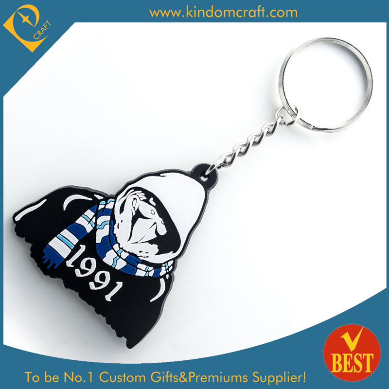 Die Casting Hot Sale Cartoon 2 D Rubber Key Chain with High Quality in China