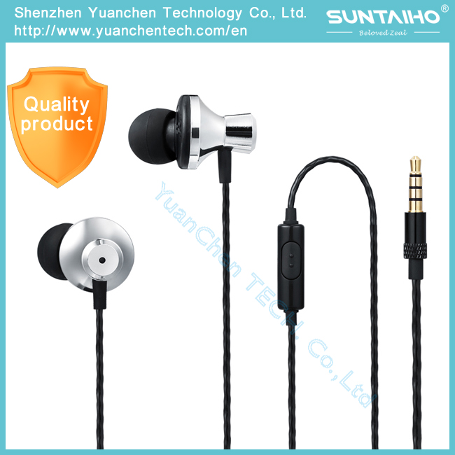 A6 3.5mm in-Ear Metal Earphone with Microphone Supper Bass Earbuds