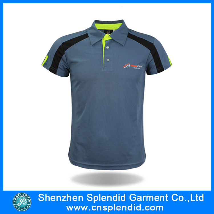 China Made High Quality Gray Mens Golf Softextile Polo Shirt