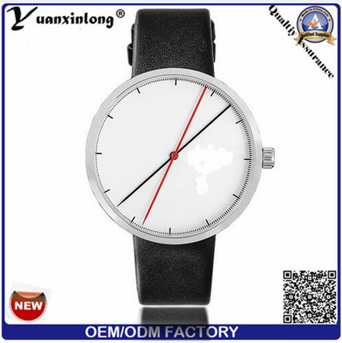 Yxl-539 2016 Splendid New Luxury Fashion Leather Men Blue Ray Glass Quartz Analog Watch Casual Cool Watch Brand Men Watch