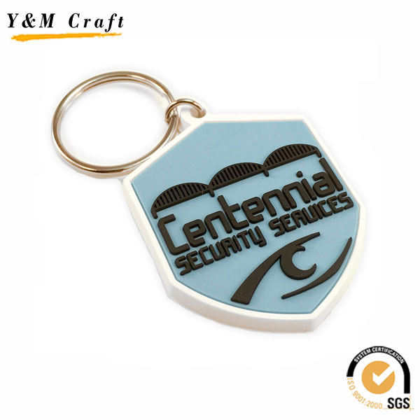 High Quality Promotional Rubber Keychain Custom Ym1128