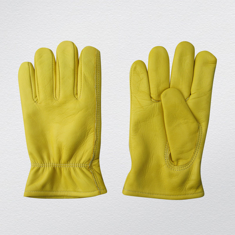 Cow Grain Leather Full Lined Driver Protective Glove-9004