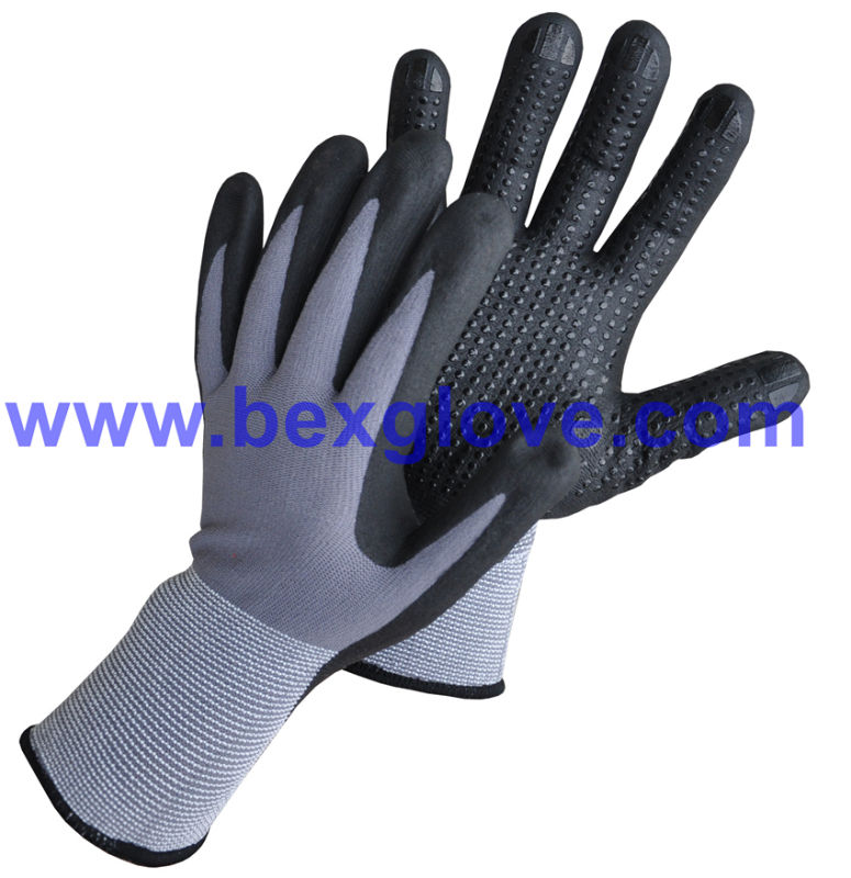 3M Nitrile Working Glove, Dots on Palm