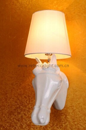 Antique Hotel Indoor Polyresin Animal Wall Light