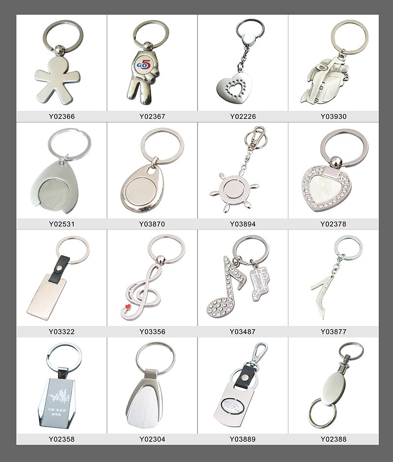 Rectangle Customized High Quality Metal Key Ring (Y02320)