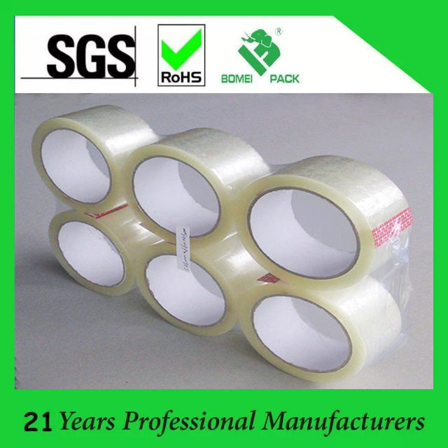 6 Rolls Pack BOPP Acrylic Glue OPP Adhesive Tape for Carton Sealing