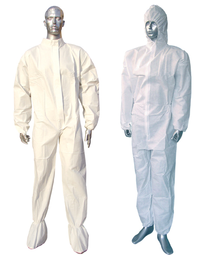 Protective Disposable High Quality PP Coverall with Hood and Shoe Cover