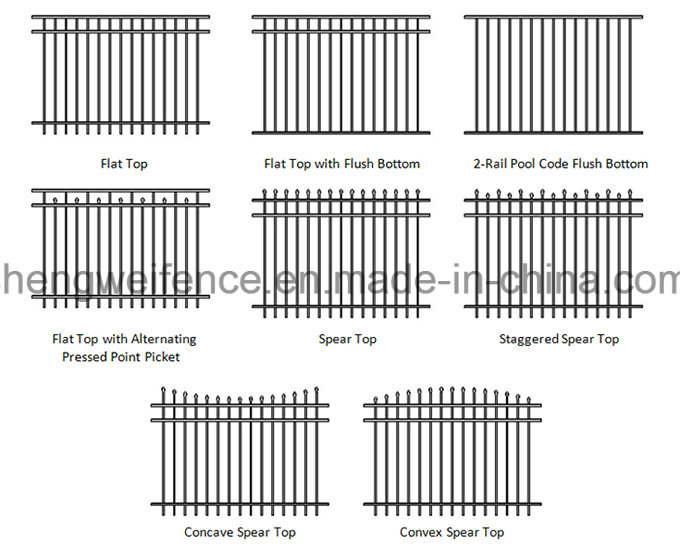 New Design Eco Friendly Zinc Wrought Iron Fence