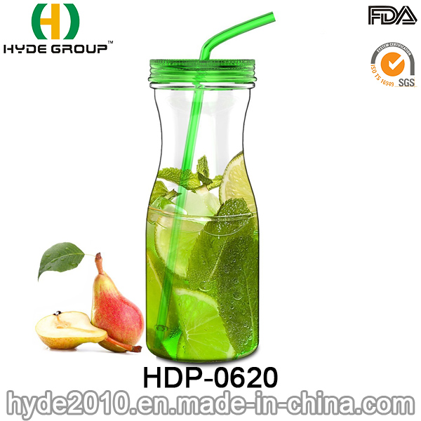 Hot Sale Colorful BPA Free Tritan Juice Water Bottle, 900ml Plastic Water Bottle (HDP-0620)