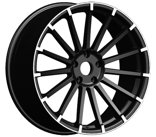 Aftermarket Alloy Wheel with Black Finishing (1038)