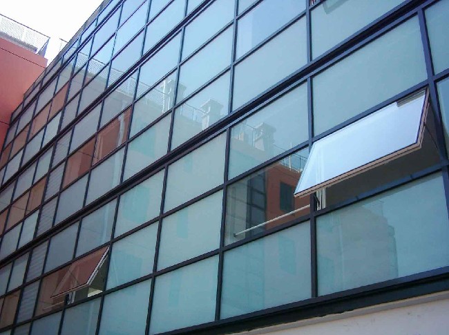 Low-E Frameless Double Glass Panel Curtain Wall