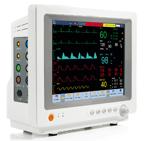 12.1 Inch Multi-Parameter Patient Monitor Touchscreen Modular Vital Signs Monitor (FDA)