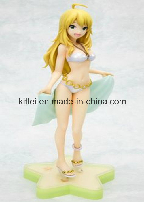 OEM Sexy Plastic Figure Toy with Long Hair