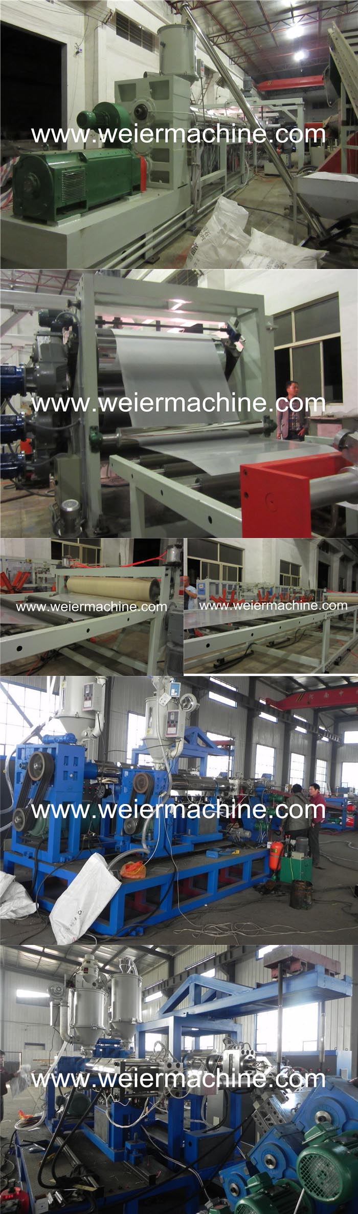 High Automatic PP PE PS ABS Plastic Sheet Single Screw Extruder Production Machine From 15 Years Factory