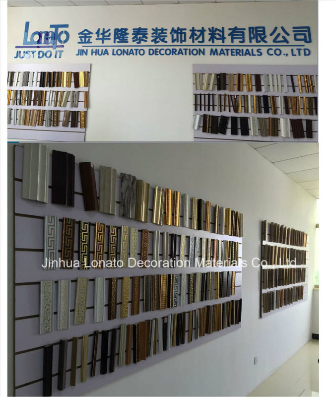 Wooden Color PS Decoration Moulding Cornice