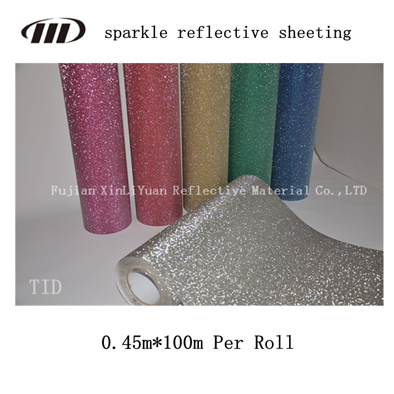 Sparkle Reflective Sheeting for Shoes Bags Garments Decoration