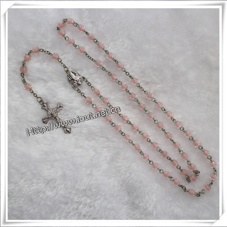 Glass Beads Rosary, Rosary Glass Beads, Cheap Glass Rosary (IO-cr331)