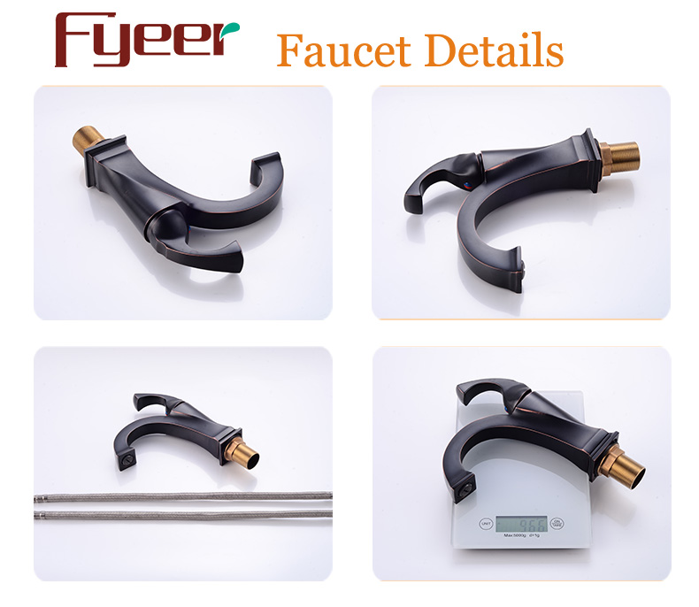 Fyeer Orb High Body Streamline Bathroom Deck Mounted Facuet Household Mixer Tap