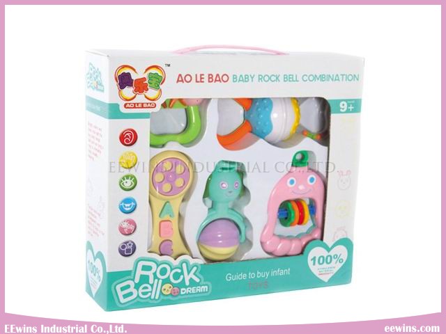 Baby Toys Combination Plastic Rings Rattles