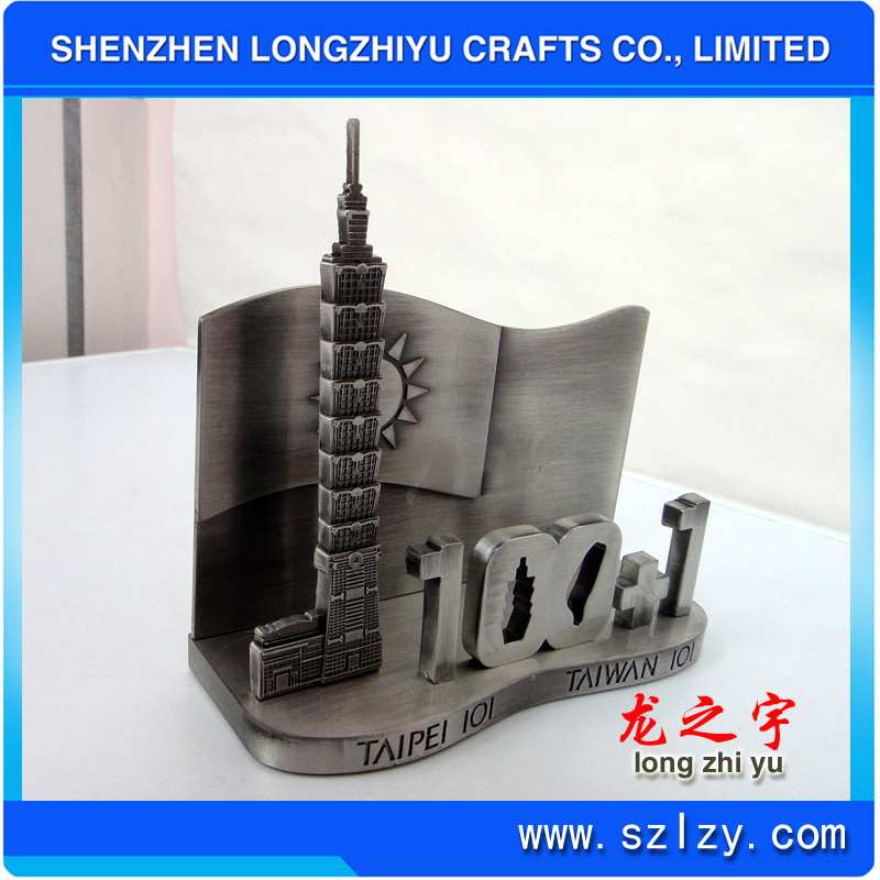 Caff Office Metal Business Card Holder Company Logo Custom Shape