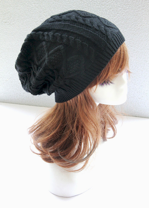 Women Winter Girls' Warm Twist Knitted Cable Fashion Beanies Hat (HW101)